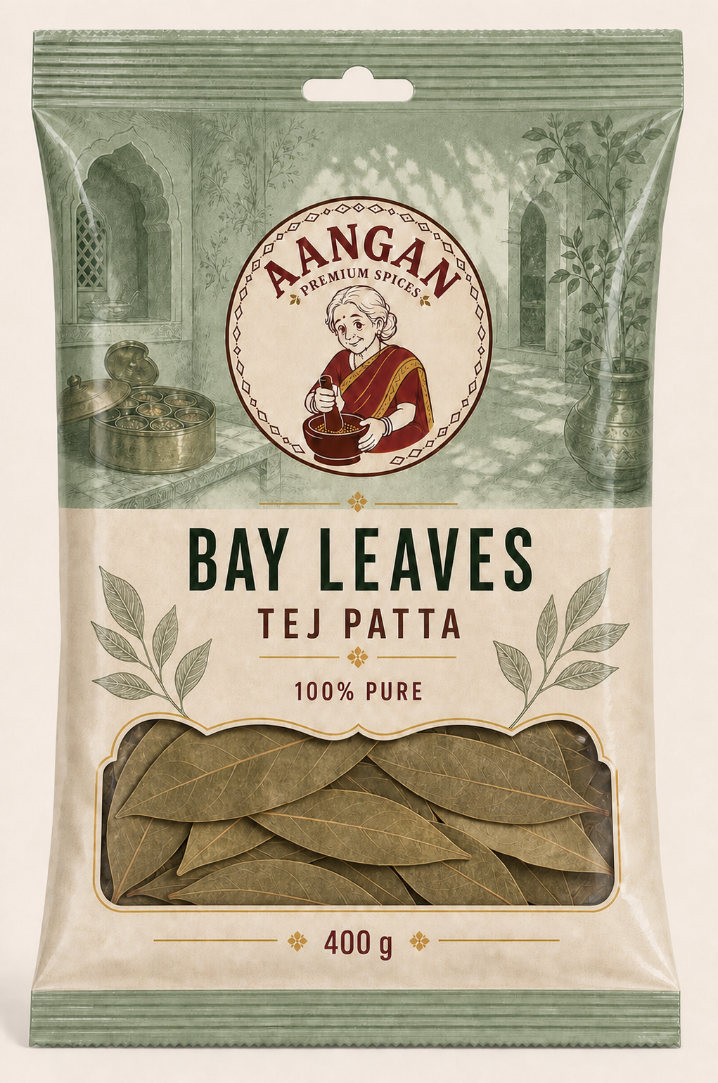 Aangan Bay Leaves 400 g Indian spice packet