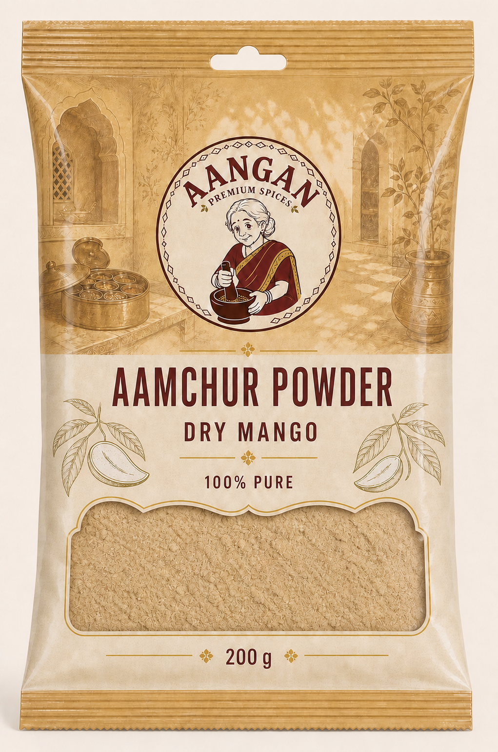 Aangan Aamchur Powder 200 g Indian spice packet