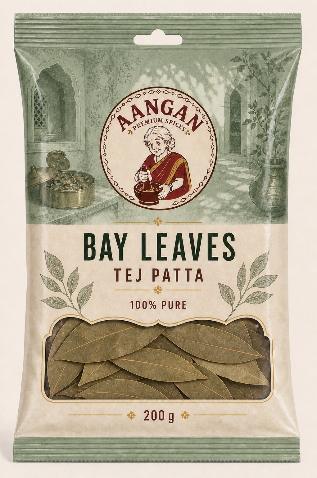 Aangan Bay Leaves 200 g Indian spice packet