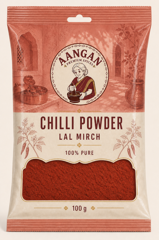 Aangan Chilli Powder 100 g Indian spice packet
