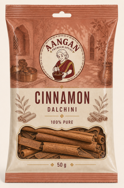 Aangan Whole Cinnamon 50 g Indian spice packet