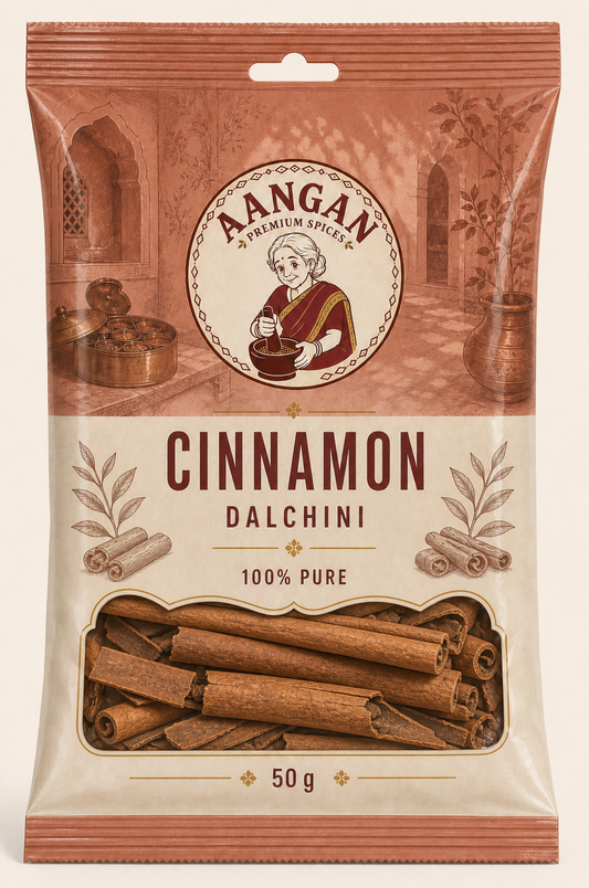 Aangan Whole Cinnamon 50 g Indian spice packet