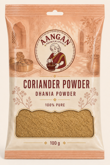 Aangan Coriander Powder 100 g Indian spice packet