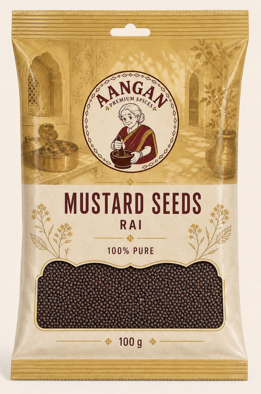 Aangan Mustard Seeds 100 g Indian spice packet