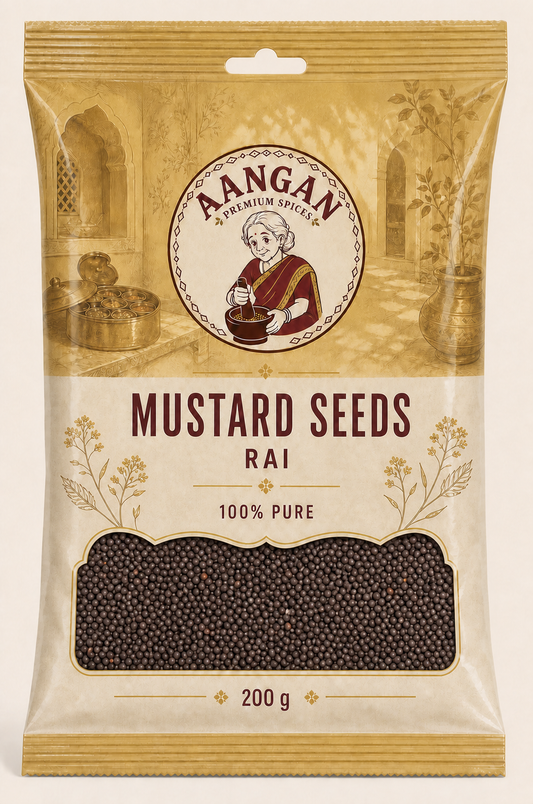 Aangan Mustard Seeds 200 g Indian spice packet